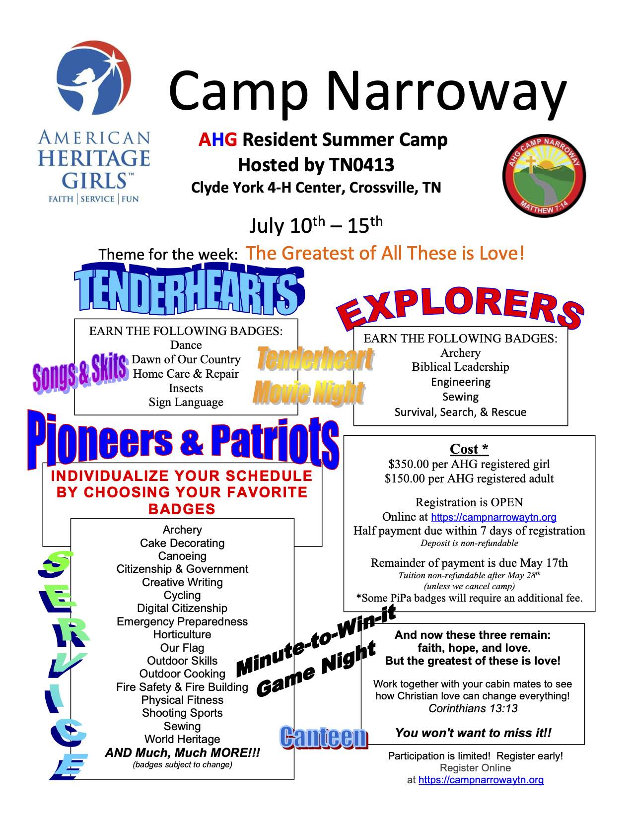 Check out all the fun happening at Camp this summer! – Camp Narroway